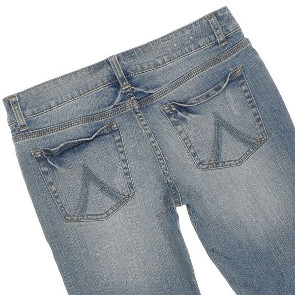 Delias Bailey Straight Crop Jeans Size 7/8 Juniors Distressed Measures 31 x 25 - Picture 4 of 9
